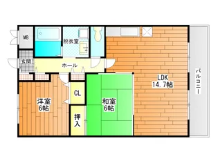 メゾンポレール【1階】の間取り