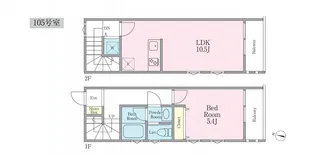 apartment Kの間取り