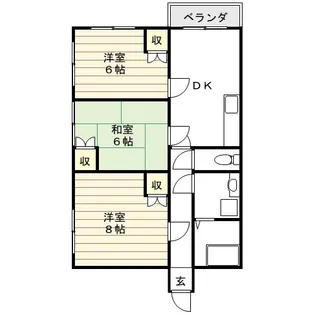 第3寿ハイツ【1階】の間取り