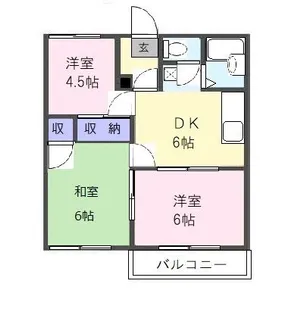 トラッドハウスB【2階】の間取り