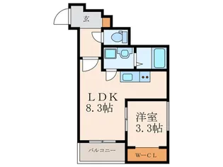福岡県北九州市小倉北区片野1【アパート】の間取り