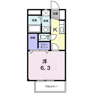 グランベールMakoto【2階】の間取り