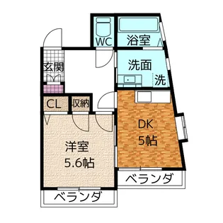 タウンコートNTK【7階】の間取り