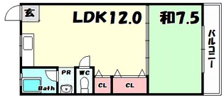 エクセル神戸【3階】の間取り