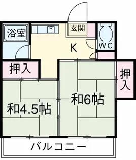 晴風荘【1階】の間取り