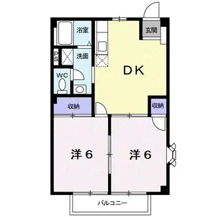 メゾン・ウエストサイド【1階】の間取り