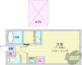 CITYCABIN【1階】の間取り