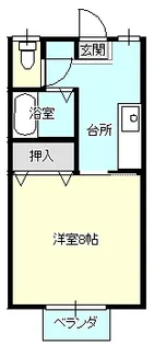 パストラルコートA棟【2階】の間取り