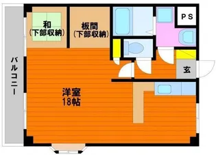 マンション寿【4階】の間取り