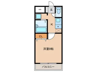 プレズ名古屋田代II【2階】の間取り