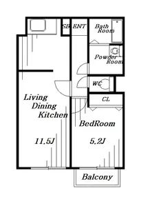 千葉県千葉市中央区登戸1【マンション】の間取り