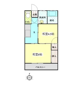 東川口ハイツ【3階】の間取り