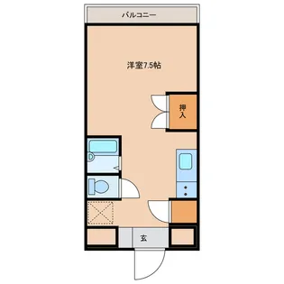 1Rの間取り画像