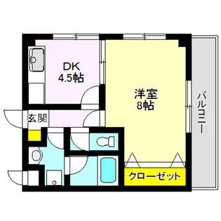 森のコート綿貫【2階】の間取り