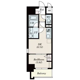 愛知県名古屋市中区松原2【マンション】の間取り