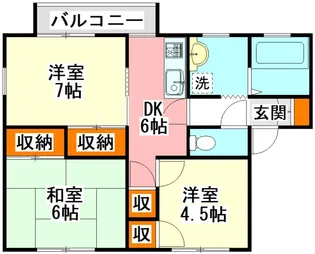 P-アーク24【2階】の間取り