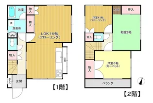 東京都大田区田園調布1【一戸建】の間取り