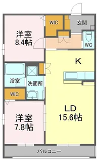 オラシオン八幡【1階】の間取り