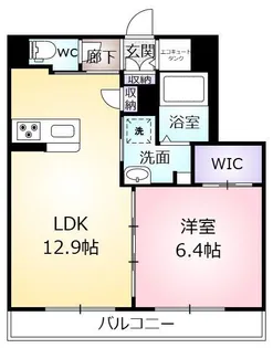 Residencia Luce Regalo Flor【3階】の間取り