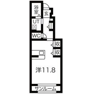 リクレ・ティーン【1階】の間取り