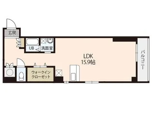 ルミエール幟【7階】の間取り