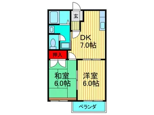 ヴォヌール・ミチ【2階】の間取り