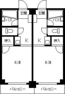 ビレッジ中央【5階】の間取り