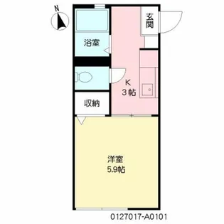 ジュネスコート A棟【1階】の間取り