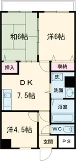 大阪府堺市堺区松屋町2【マンション】の間取り