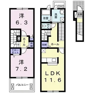 Stradi Varius【2階】の間取り