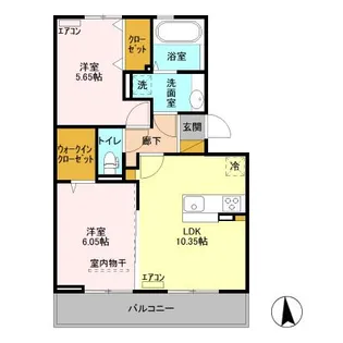 千葉県東金市台方【アパート】の間取り