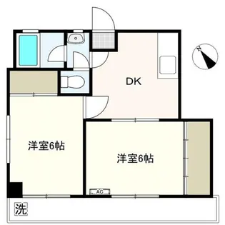 ビレッジハウス13【2階】の間取り