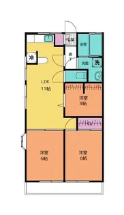 フォレスト・ハイム【3階】の間取り