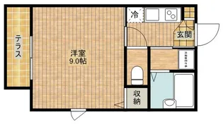 カーサ・フォンテ【1階】の間取り