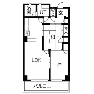 片平レジデンス【1階】の間取り