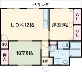 イーストハイム【1階】の間取り
