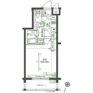 東京都新宿区北新宿1【マンション】の間取り