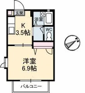 ジュネス望【2階】の間取り