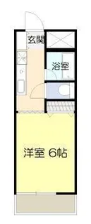 オクトワール宮崎東【6階】の間取り