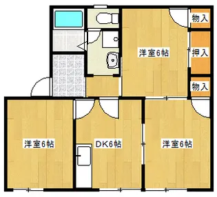 ルージュI【2階】の間取り