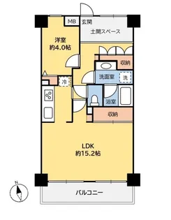 コスモ松戸ステーションビュー【9階】の間取り