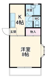クレセントハウス【2階】の間取り