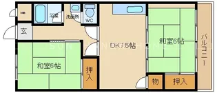 吉村マンション【2階】の間取り