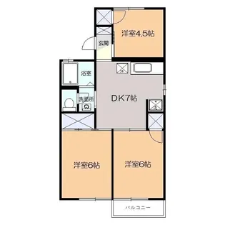 ソレーユ西原【2階】の間取り