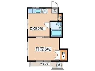 ユニフラッツ【3階】の間取り
