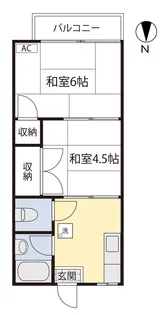 ハイムむさしの【1階】の間取り