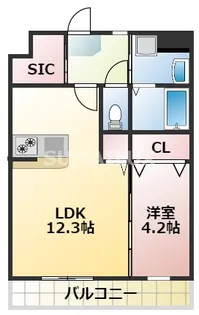 CODE長嶺【3階】の間取り