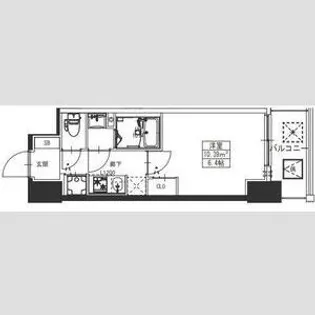 S-RESIDENCE堺湊駅前azure【13階】の間取り