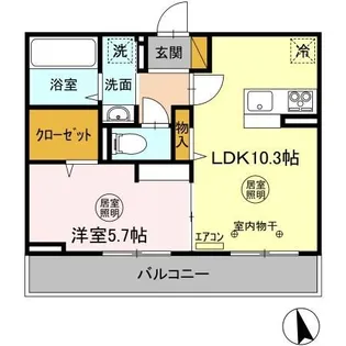 エースコートIII【3階】の間取り