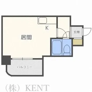 クリオ琴似弐番館【8階】の間取り